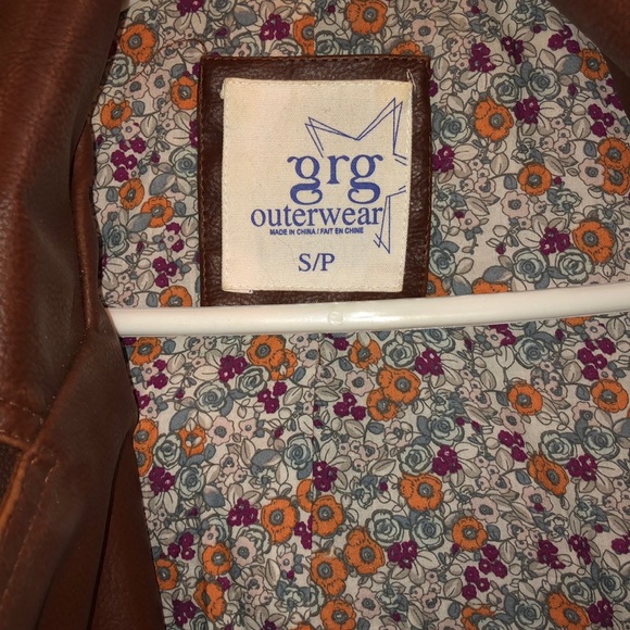 Pleather jacket brown - Picture 2 of 2